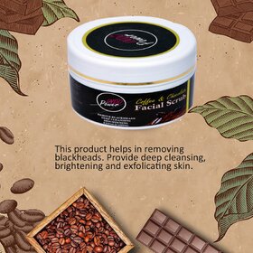 INDOPOWER AKk24 -COFFEE & CHOCOLATE FACIAL SCRUB 100g.