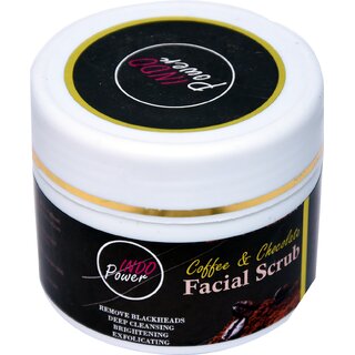 INDOPOWER AKk19 -COFFEE & CHOCOLATE FACIAL SCRUB 100g.
