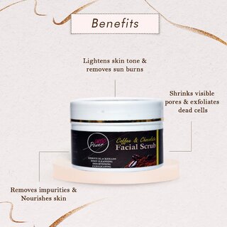 INDOPOWER AKk21 -COFFEE & CHOCOLATE FACIAL SCRUB 100g.