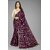 Purple Colour Bandhani Print Saree