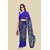 Blue Colour Pure Georgette Printed Saree With Blouse Piece