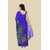 Blue Colour Pure Georgette Printed Saree With Blouse Piece