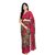Pink Colour Pure Georgette Printed Saree With Blouse Piece