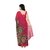 Pink Colour Pure Georgette Printed Saree With Blouse Piece