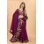 Purple Colour Vichitra Silk Embroidried Sarees