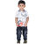 Kid Kupboard  Pure Cotton  Baby Boys  T-Shirt  White  Half-Sleeves  Pack of 1