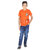 Kid Kupboard  Boys  T-Shirt  Pure Cotton  Orange  Half-Sleeves  Pack of 1