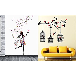 Beautiful Wall Sticker by Eja Art - Pack of 2