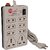Imported Extension Cord Board with 4 yard wire - 8 Socket - 6 AMP - Power Strip ON / OFF Switch and indicator .2 core Ro