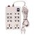 Imported Extension Cord Board with 4 yard wire - 8 Socket - 6 AMP - Power Strip ON / OFF Switch and indicator .2 core Ro