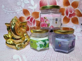 Scented Candle Soy Wax Jar Candles 1 Wick Natural Aroma 3 Oz.