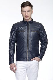 LAMBENCY Full Sleeve Solid Men Biker/Riding Jacket