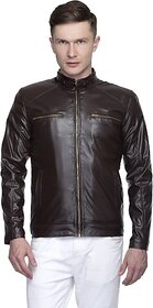 LAMBENCY Full Sleeve Solid Men Biker/Riding Jacket