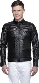 LAMBENCY Full Sleeve Solid Men Biker/Riding Jacket