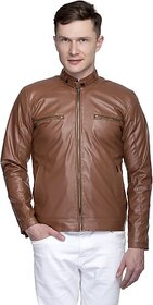 LAMBENCY Full Sleeve Solid Men Biker/Riding Jacket