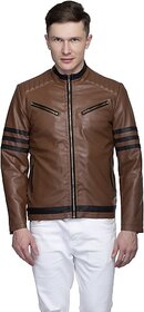 LAMBENCY Full Sleeve Solid Men Biker/Riding Jacket