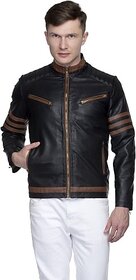 LAMBENCY Full Sleeve Solid Men Biker/Riding Jacket
