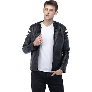 LAMBENCY Full Sleeve Solid Men Biker/Riding Jacket