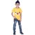 Kid Kupboard Cotton Boys T-Shirt Yellow, Half-Sleeves, Round Neck