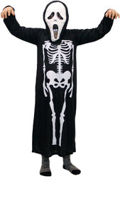 Kaku Fancy Dresses Skeleton Halloween Scary Horror Costume For Boys & Girls