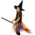 Kaku Fancy Dresses Halloween Witch Flying Broom Stick Horror Costume - 3Pcs