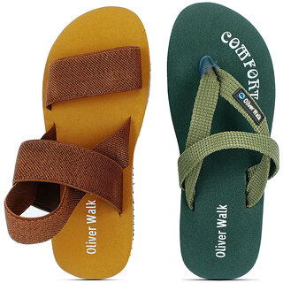 OLIVER WALK Trending Sandal  Flip Flop Set For Boy Set of 2