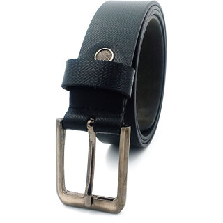 OLIVER WALK Men Genuine Leather Textured Black Belt