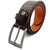 OLIVER WALK Men Genuine Leather Textured Brown Belt