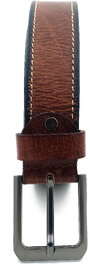 OLIVER WALK Men Genuine Leather Full Stitching Belt