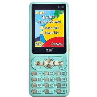 MTR S1100 (Dual Sim, 2.4 Inch, 3000 mAh Battery, Light Blue)