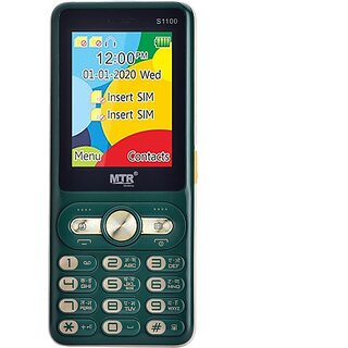 MTR S1100 (Dual Sim, 2.4 Inch, 3000 mAh Battery, Green)