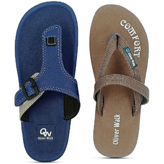 OLIVER WALK Classic Men Sandal  Slipper Set of 2