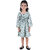 Kid Kupboard Girls Frock Pure Cotton, Light Blue, Full-Sleeves, Round Neck
