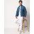 Kotty Mens Solid Nylon Blue Puffer Jacket