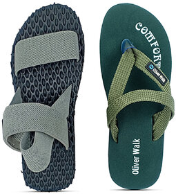 OLIVER WALK Men Sandal  Flip-Flop Set of 2