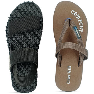 OLIVER WALK Men Flip-Flop  Sandals Set of 2
