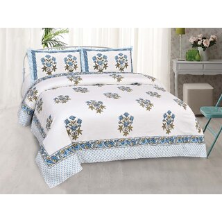 Super King Size Premium Quality King Size Bedsheet with 2 Pillow Covers (108 x 108 Inch)