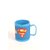 Anvi Embossed Cartoon Plastic 3D Mugs with Kids Favorite Cartoon Characters (Superman)