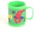 Anvi Embossed Cartoon Plastic 3D Mugs with Kids Favorite Cartoon Characters (Spiderman - Green)