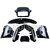 FIT for Full Body KIT for Splendor Plus New Model Black with Silver Sticker