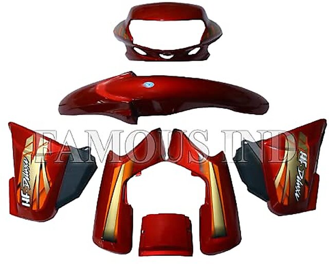 Buy Fit for Full Body KIT for HF Deluxe Old Model Sticker (red) Online ...
