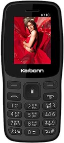 KARBONN K110i (Dual Sim, 1000mAh Battery, 1.8 Inch Display, Black)