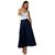 Long Blue Denim Skirt