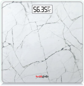 Healthgenie Digital Weight Machine Thick Tempered Glass LCD Display(Marbel) Weighing Scale  (Marbel)