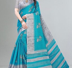 SVB Saree Sky Blue Colour Printed Saree