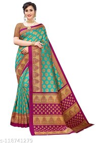 SVB Sarees Green Colour Printed Saree