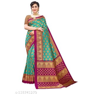SVB Sarees Green Colour Printed Saree
