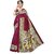 SVB Sarees Wine Colour Printed Saree