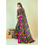 Multicolour Pure Georgette Printed Saree With Blouse Piece