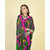 Multicolour Pure Georgette Printed Saree With Blouse Piece